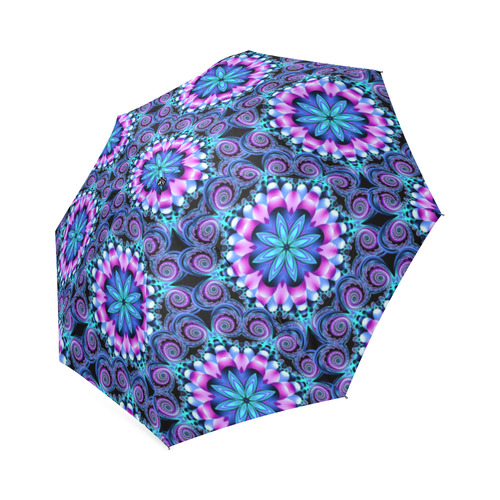 circle of life mandal pink Foldable Umbrella (Model U01)
