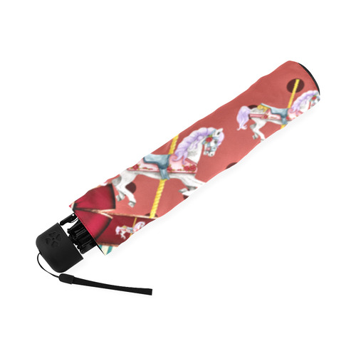 rockabilly carousel pony 6 Foldable Umbrella (Model U01)