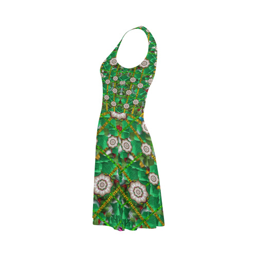 pearl flowers in the glowing forest Atalanta Sundress (Model D04)