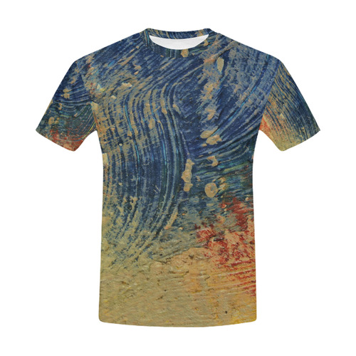 3 colors paint All Over Print T-Shirt for Men (USA Size) (Model T40)