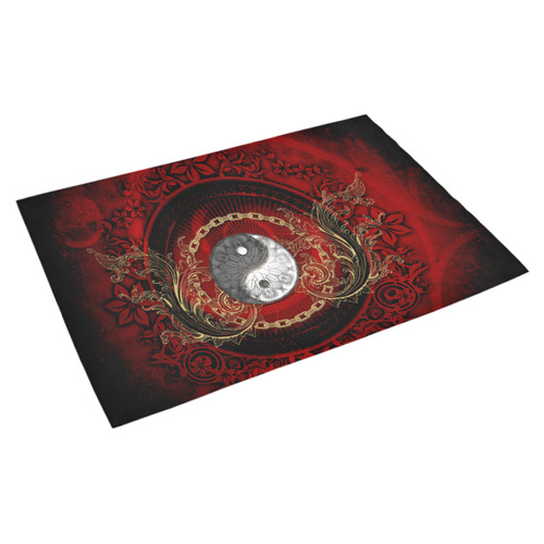 The sign ying and yang Azalea Doormat 30" x 18" (Sponge Material)