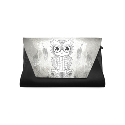 Cute owl, mandala design Clutch Bag (Model 1630)