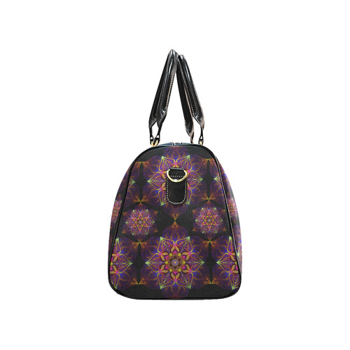 mandala flower of love electric purple New Waterproof Travel Bag/Small (Model 1639)