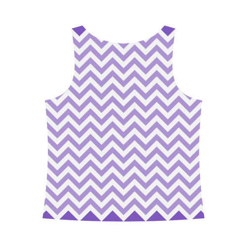 HIPSTER zigzag chevron pattern white All Over Print Tank Top for Women (Model T43)