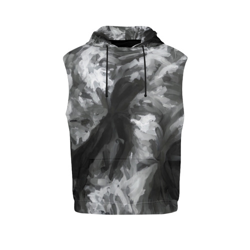 camo sleeveless hoodie