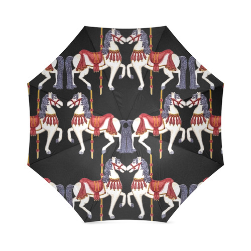 prancing carouselle ponies Foldable Umbrella (Model U01)