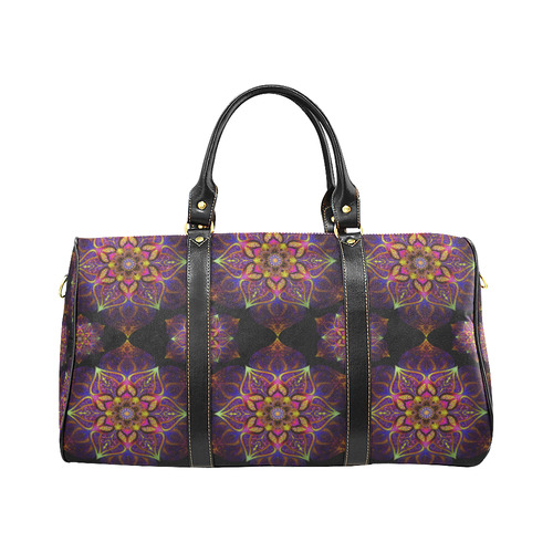 mandala flower of love electric purple New Waterproof Travel Bag/Small (Model 1639)