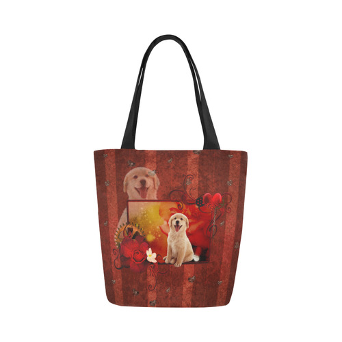 Sweet golden retriever Canvas Tote Bag (Model 1657)