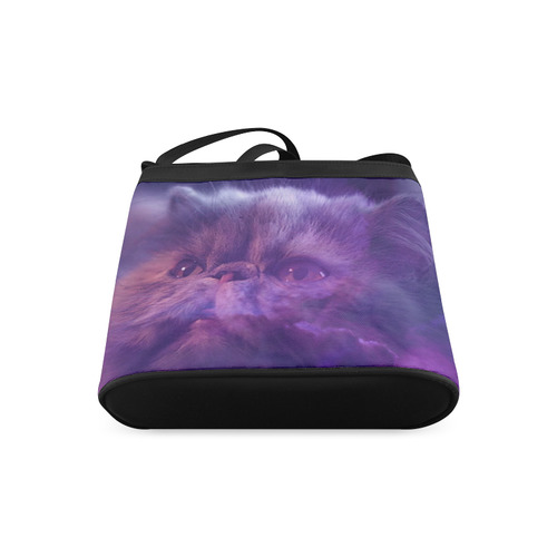 Purple Cat Crossbody Bags (Model 1613)