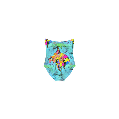 Lovely Fish by Nico Bielow Strap Swimsuit ( Model S05)