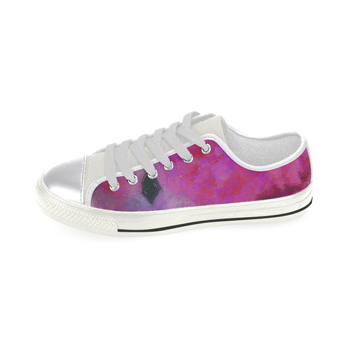Painted Roses by JamColors Canvas Women's Shoes/Large Size (Model 018)