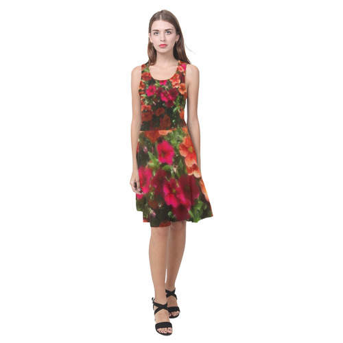 Painted Flowers 4 by JamColors Atalanta Casual Sundress(Model D04)