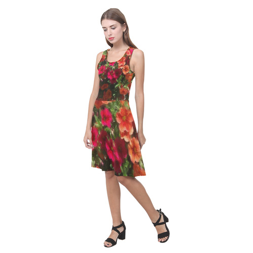 Painted Flowers 4 by JamColors Atalanta Casual Sundress(Model D04)