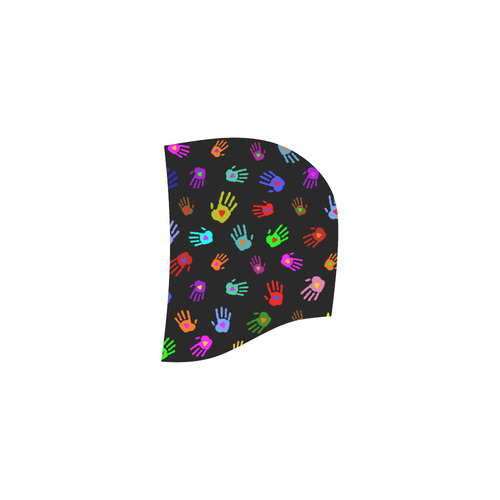 Multicolored HANDS with HEARTS love pattern All Over Print Sleeveless Hoodie for Women (Model H15)