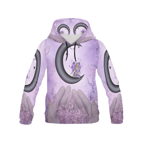 Wonderful fairy on the moon