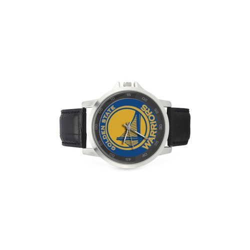 warrios Unisex Stainless Steel Leather Strap Watch(Model 202)
