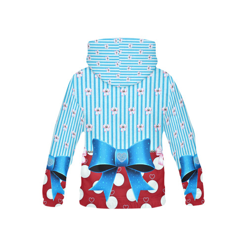 girly rockabilly 1 kids All Over Print Hoodie for Kid (USA Size) (Model H13)