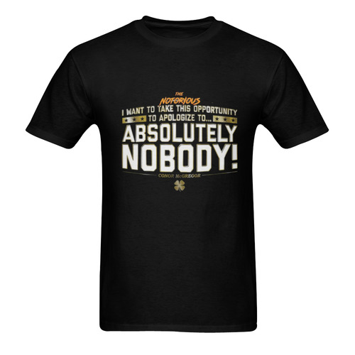 i want to apologise to absolutely nobody Men's T-Shirt in USA Size (Two Sides Printing)