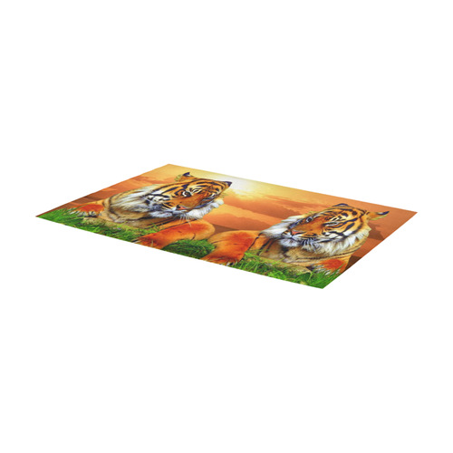 Sumatran Tiger Area Rug 7'x3'3''