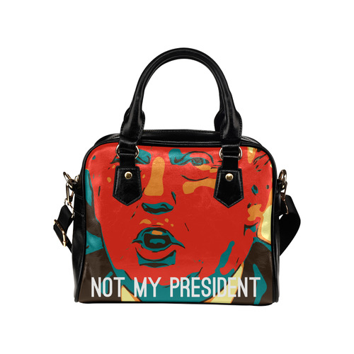 Trump Not My President Shoulder Handbag (Model 1634)