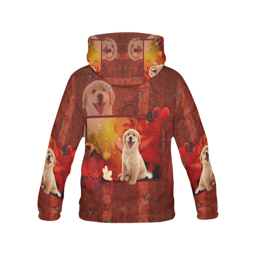 Sweet golden retriever All Over Print Hoodie for Men (USA Size) (Model H13)