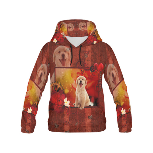 Sweet golden retriever All Over Print Hoodie for Men (USA Size) (Model H13)