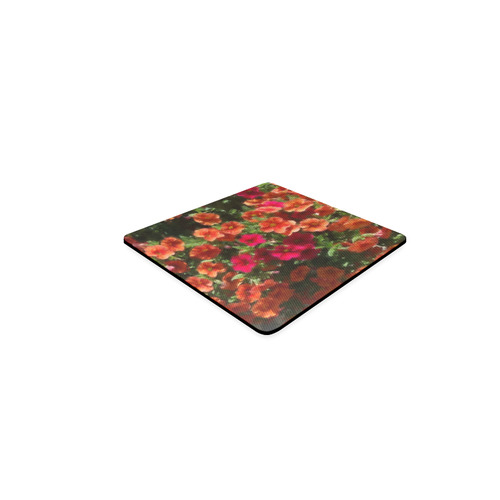 Painted Flowers 4 by JamColors Square Coaster