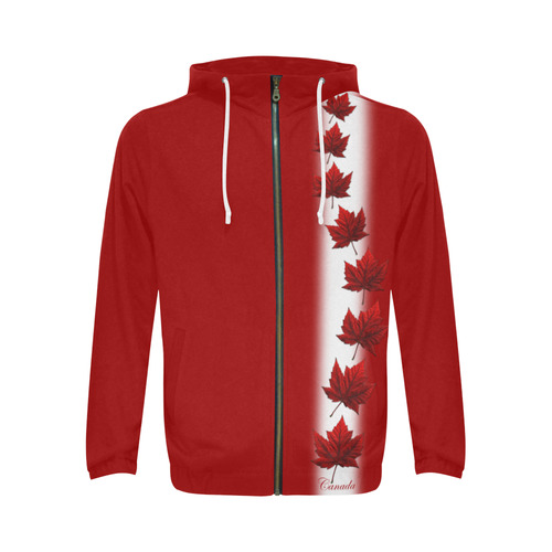 Goldsmith Sally Retro Canada Flag Canadian Maple Leaf Mens Pullover Hoodie Hooded Sweatshirt with Kanga Pocket 