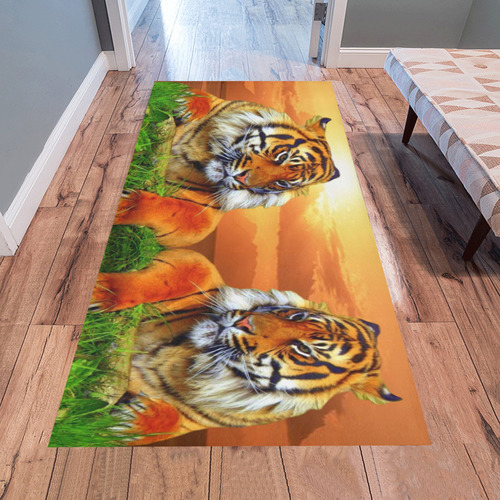 Sumatran Tiger Area Rug 7'x3'3''