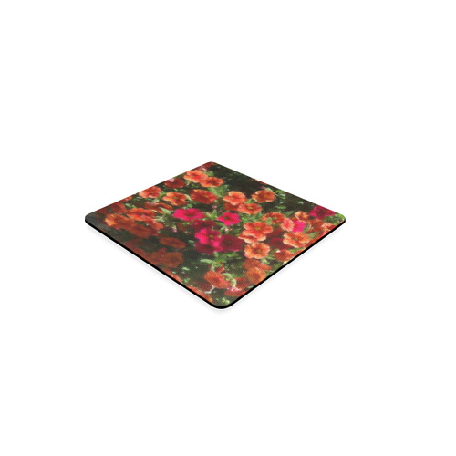 Painted Flowers 4 by JamColors Square Coaster