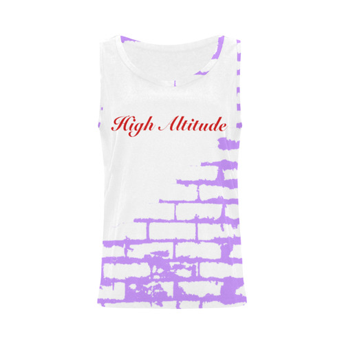 HA Signature Brick Wall All Over Print Tank Top for Women (Model T43)