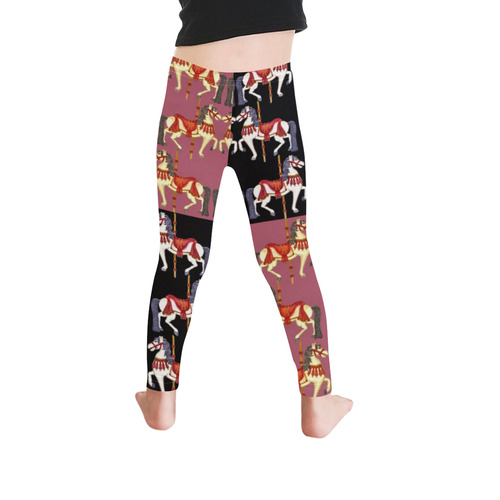 carousel ponies 3 kids leggings Kid's Ankle Length Leggings (Model L06)