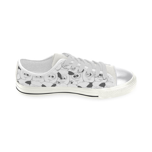 Crazy Herd of Sheep Canvas Women's Shoes/Large Size (Model 018)