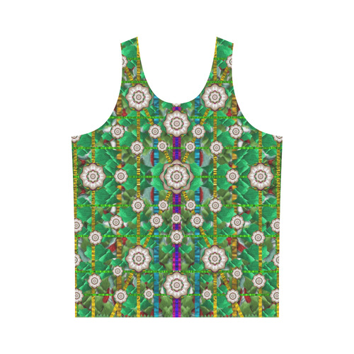 pearl flowers in the glowing forest All Over Print Tank Top for Men (Model T43)