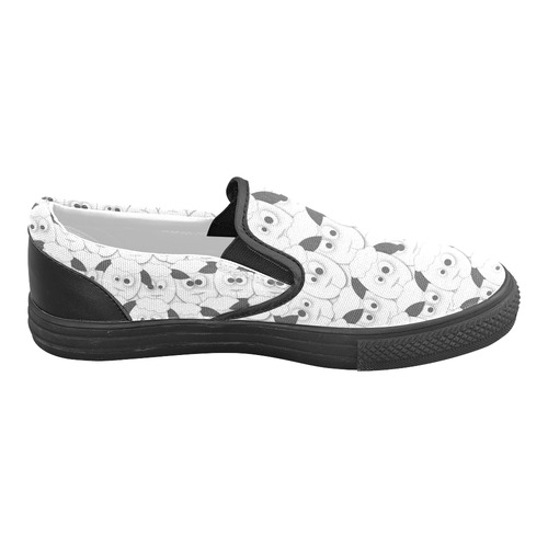 Crazy Herd of Sheep Slip-on Canvas Shoes for Kid (Model 019)