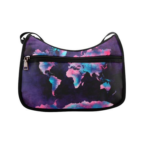 world map Crossbody Bags (Model 1616)