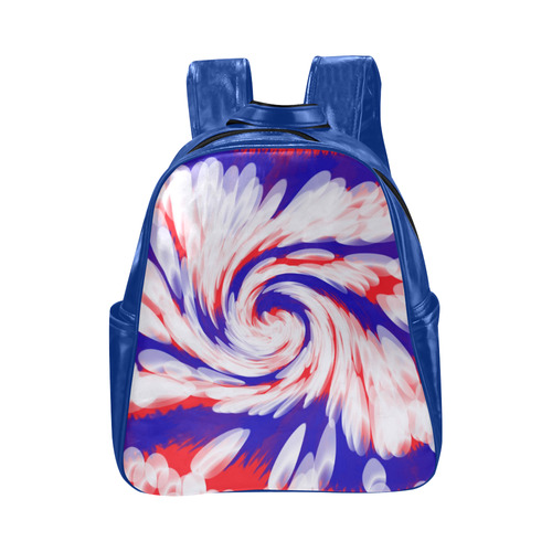 Red White Blue USA Patriotic Abstract Multi-Pockets Backpack (Model 1636)