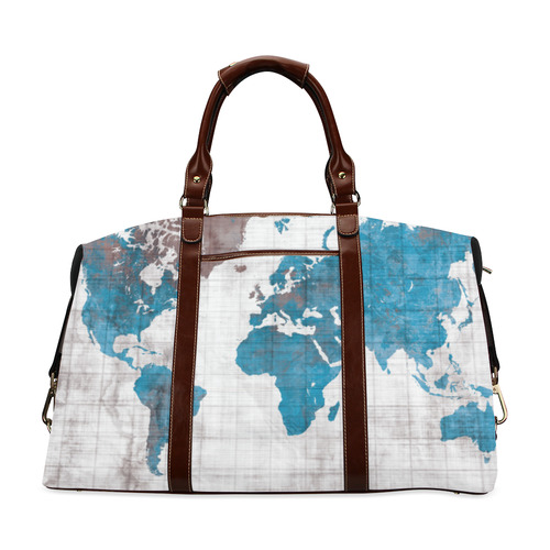 world map Classic Travel Bag (Model 1643) Remake