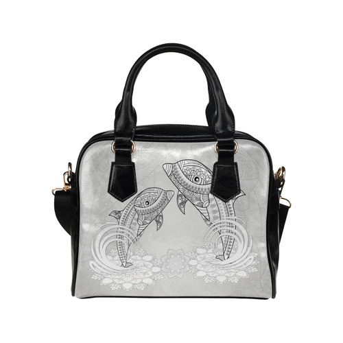 Funny dolphin, mandala design