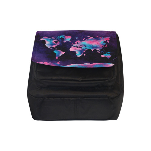 world map Crossbody Nylon Bags (Model 1633)