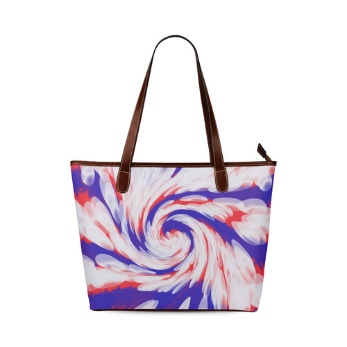 Red White Blue USA Patriotic Abstract Shoulder Tote Bag (Model 1646)