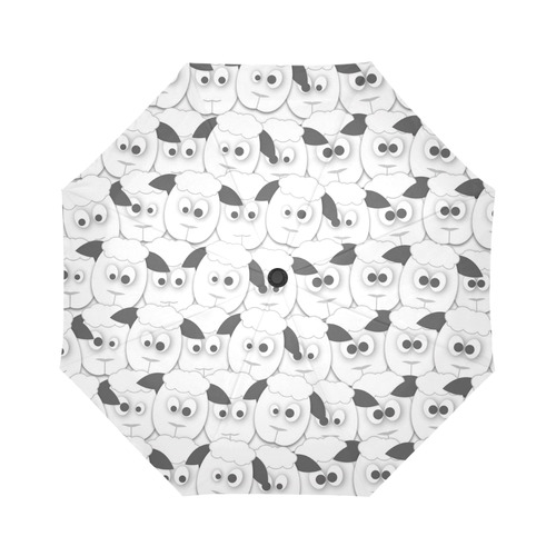 Crazy Herd of Sheep Auto-Foldable Umbrella (Model U04)