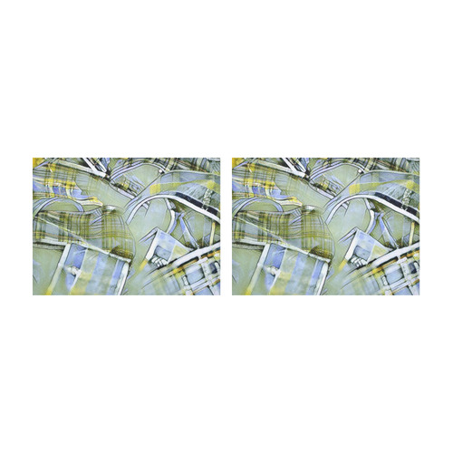 another modern moment, yellow by FeelGood Placemat 14’’ x 19’’ (Set of 2)