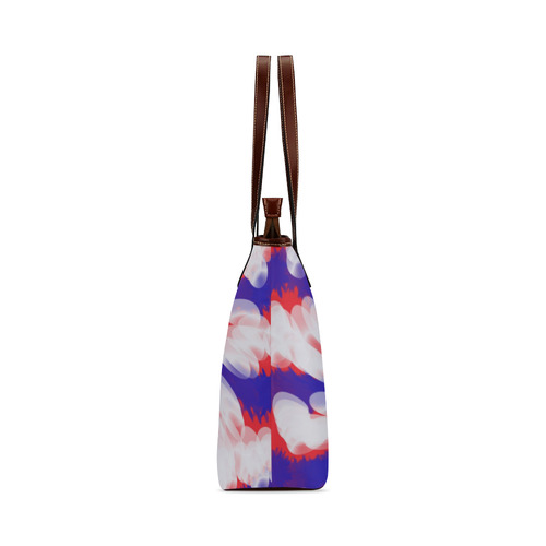Red White Blue USA Patriotic Abstract Shoulder Tote Bag (Model 1646)