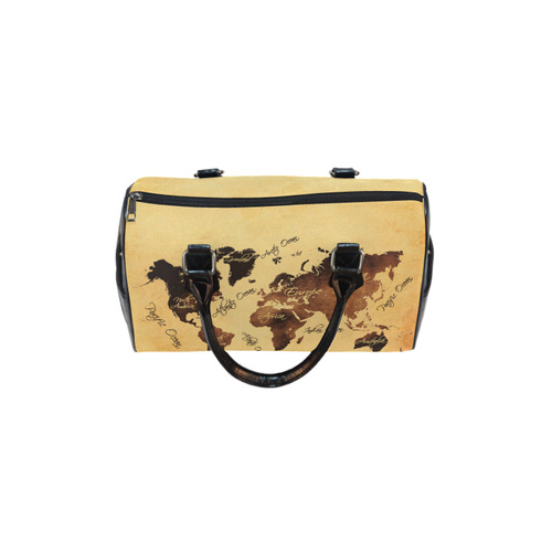 world map Boston Handbag (Model 1621)