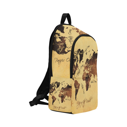 world map Fabric Backpack for Adult (Model 1659)