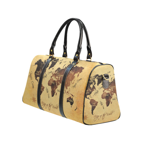 world map New Waterproof Travel Bag/Small (Model 1639)