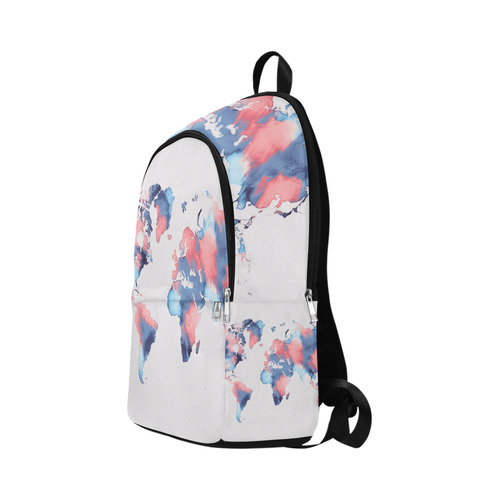 world map Fabric Backpack for Adult (Model 1659)