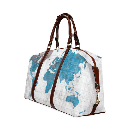 world map Classic Travel Bag (Model 1643) Remake