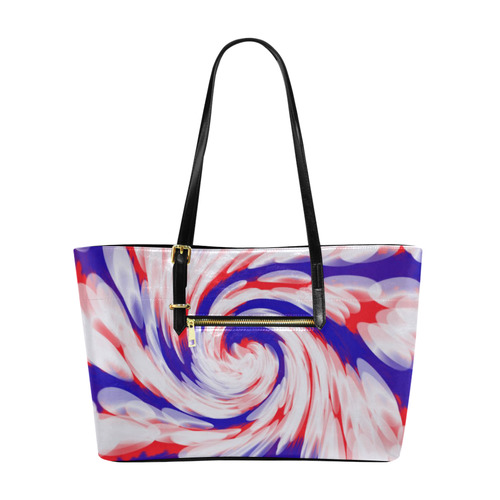 Red White Blue USA Patriotic Abstract Euramerican Tote Bag/Large (Model 1656)